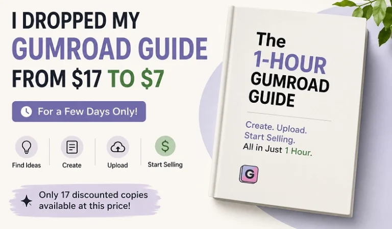 the gumroad digital products guide discount deal