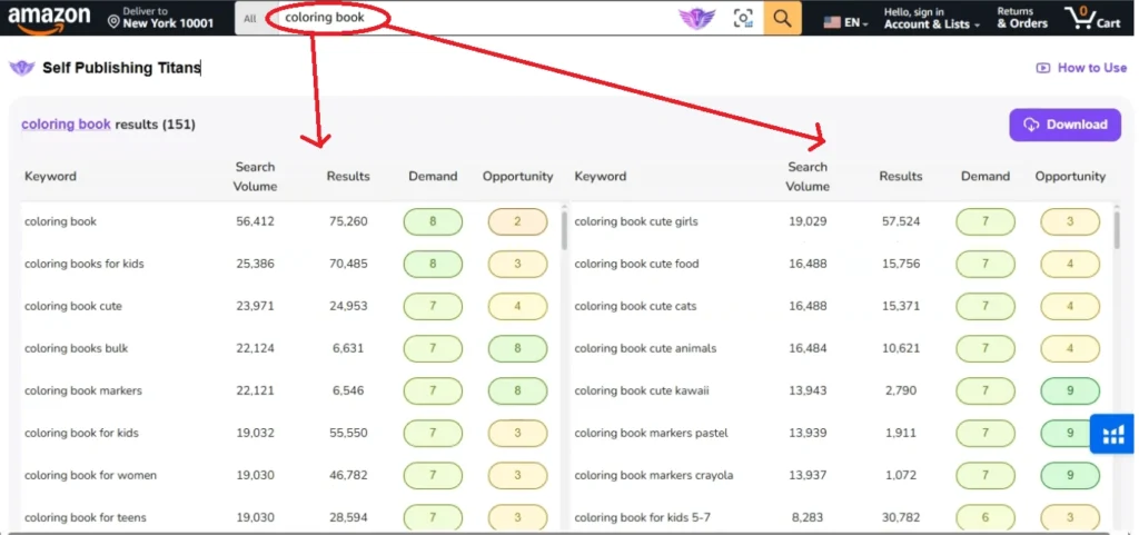 Titans Pro vs Helium 10 for Amazon KDP Keywords & Niche Research 1 titans pro kdp keywords overview