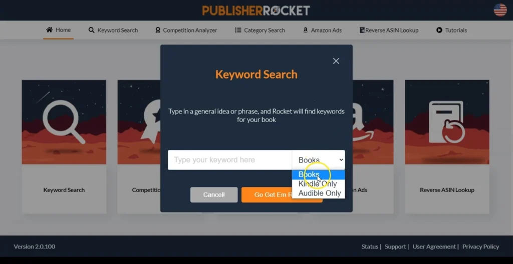 Publisher Rocket Review: Finding Low-Competition Amazon KDP Niches (2026) 1 publisher rocket kdp keyword research book type