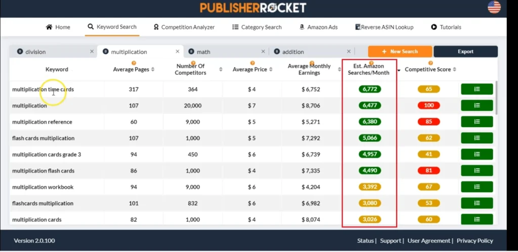 Publisher Rocket Review: Finding Low-Competition Amazon KDP Niches (2026) 3 publisher rocket keyword sorting feature