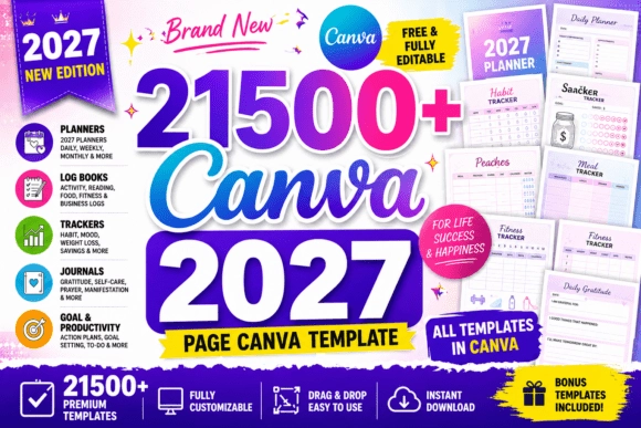 Canva Templates Mega Bundle: 13,200+ Editable Pages for KDP & Etsy Success in 2027 1 canva-templates-bundle-for-amazon-kdp-and-etsy