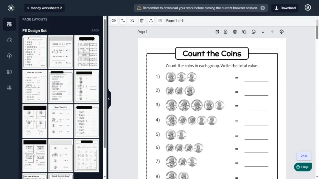 Money Worksheets Generator Review 2026: Worth It for KDP Publishers? 2 money-worksheets-generator-key-features